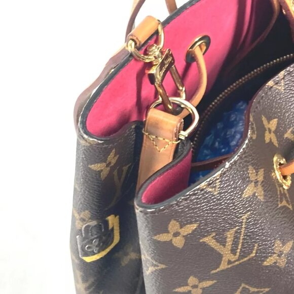 LOUIS VUITTON M44369 Monogram love lock Neonoe Crossbody Drawstring Shoulder Bag - Picture 3 of 16